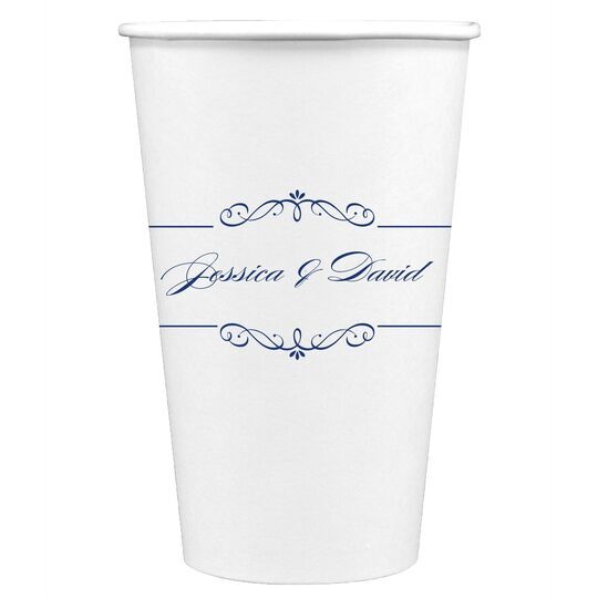 Bellissimo Scrolled Paper Coffee Cups